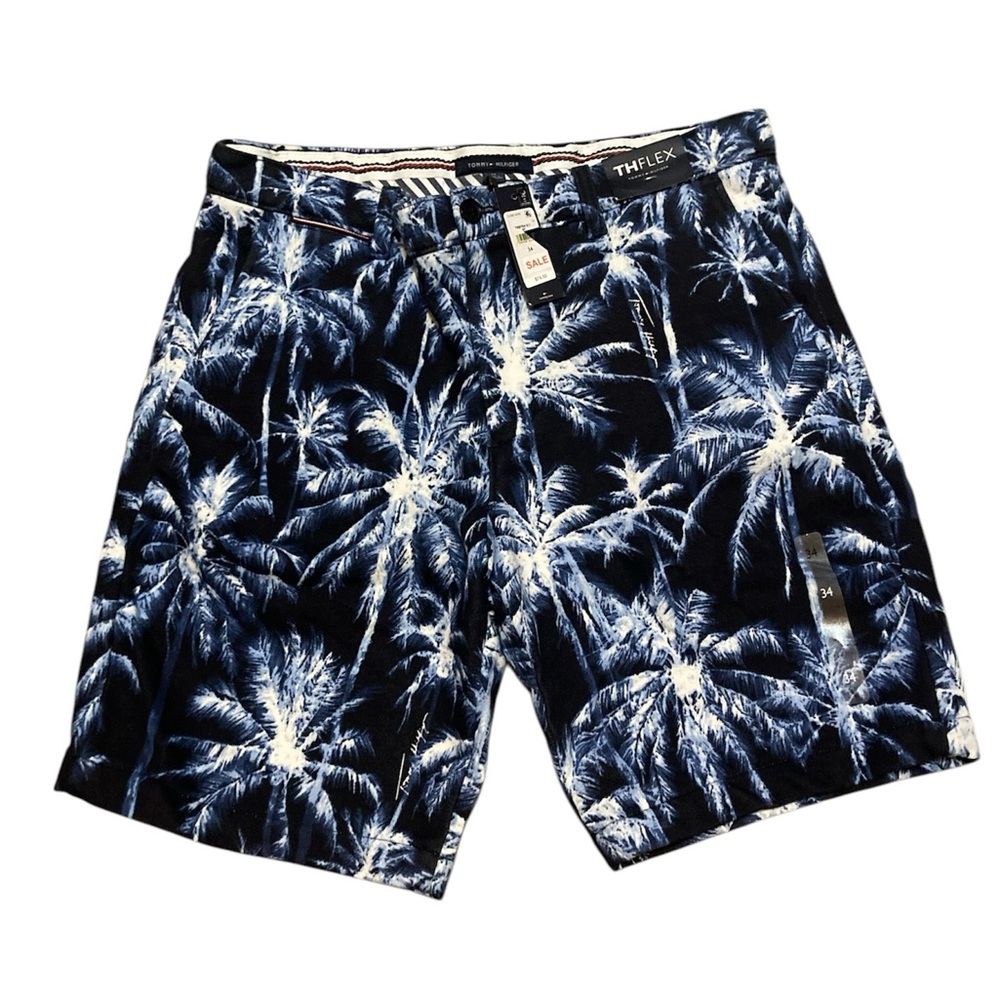 NWT Tommy Hilfiger THFlex Tropical cotton Blend tHawaiian Shorts size 34